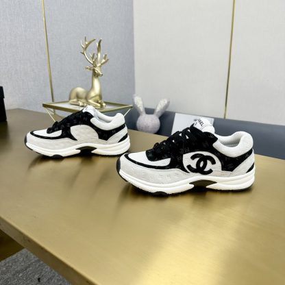 Chanel classic gray and black versatile casual sneakers - Image 6