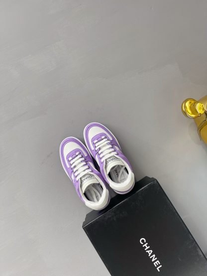 Chanel Spring and Summer Ultra High Quality Purple Fashionable Casual Sports Shoes - Image 6