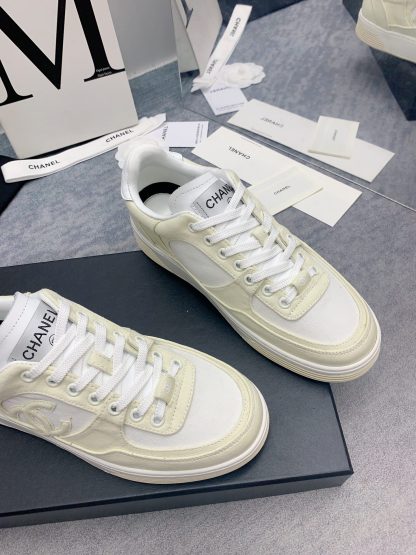 Chanel Spring and Summer Ultra High Quality Light Yellow Fashionable Casual Sports Sneakers - Image 6