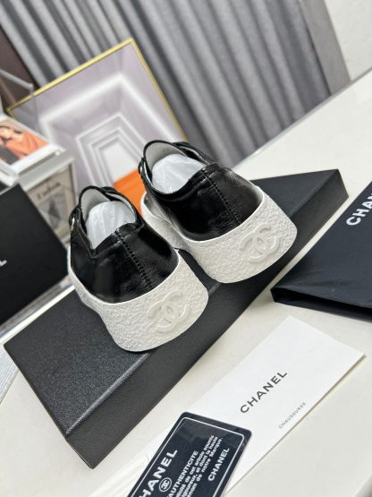 Chanel high-end custom black classic comfortable casual shoes - Image 6