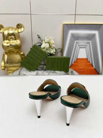 Gucci high heel slippers - Image 7