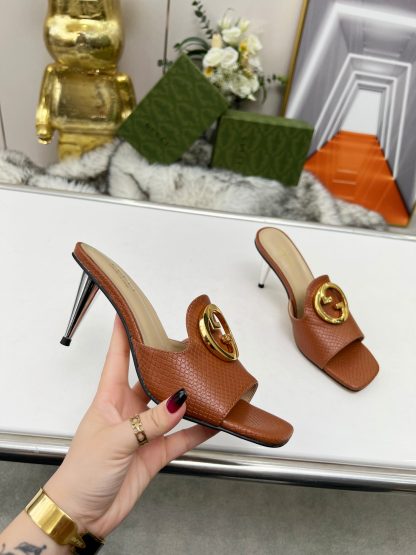 Gucci high heel slippers - Image 5