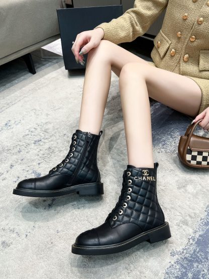 Chanel Paris catwalk latest black comfortable leg-enhancing long boots - Image 6