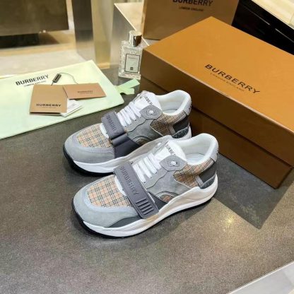Burberry Vintage Check Thick-Soled Sneakers - Image 4