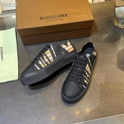 Burberry Vintage Check Cotton Sneakers - Image 6