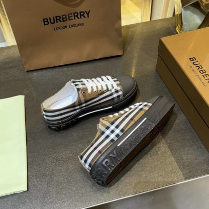 Burberry Vintage Check Cotton Sneakers - Image 6