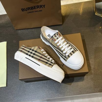 Burberry Vintage Check Cotton Sneakers - Image 6