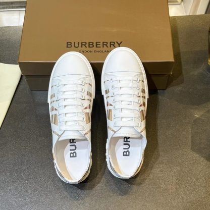 Burberry Vintage Check Cotton Sneakers - Image 5