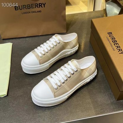 Burberry Vintage Check Cotton Sneakers - Image 7