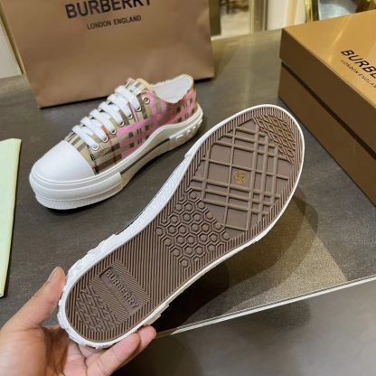Burberry Vintage Check Cotton Sneakers - Image 6