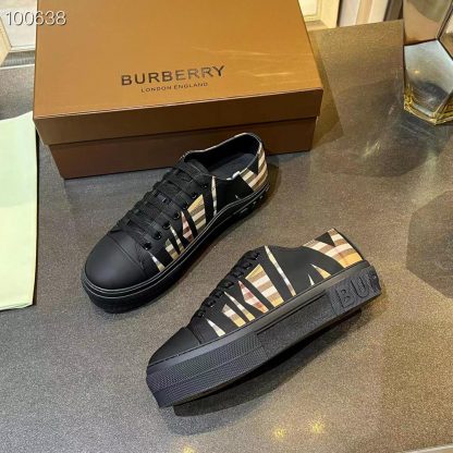 Burberry Vintage Check Cotton Sneakers - Image 5