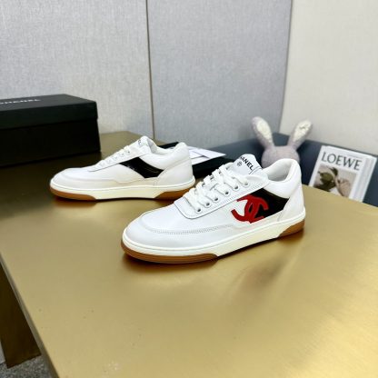 Chanel white and red mix and match versatile casual sneakers - Image 6