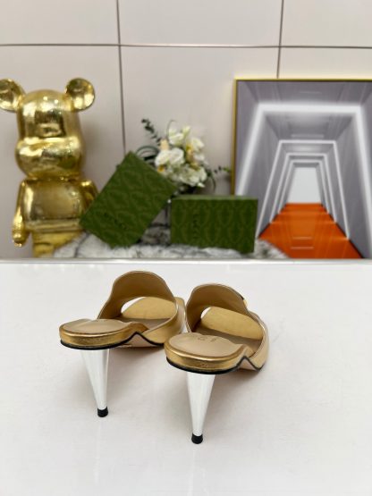 Gucci high heel slippers - Image 6