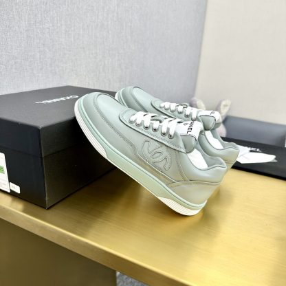 Chanel classic light green versatile casual sneakers - Image 5