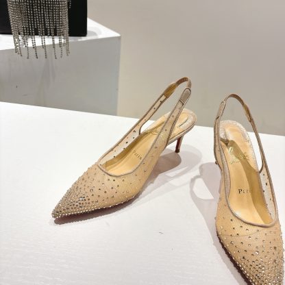 Christian Louboutin FOLLIES STRASS women's crystal high heels - Image 5