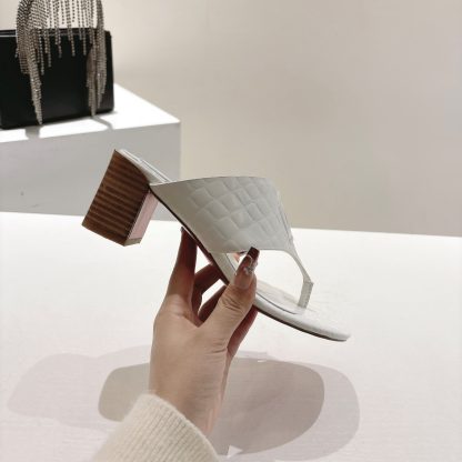 ChristianLouboutin red bottom women's thong high heel sandals - Image 6