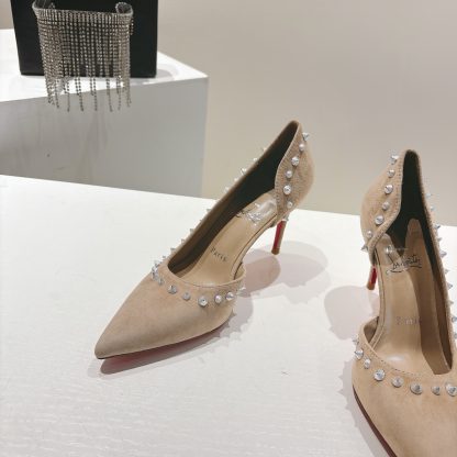 Christian Louboutin classic ANGALINA red sole high heels - Image 5