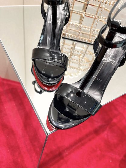 ChristianLouboutin patent leather sandals high heels - Image 6
