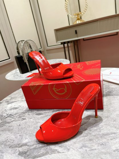 Christian Louboutin Elegant Peep-Toe High Heels - Image 5
