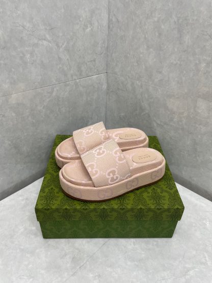 Gucci Women's Large GG Platform Slides - Image 6