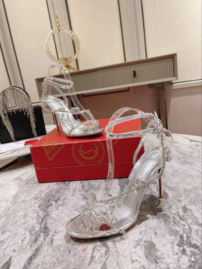 Christian Louboutin crystal chain high-heeled sandals - Image 6