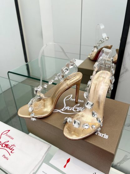 ChristianLouboutin new diamond sandals and high heels