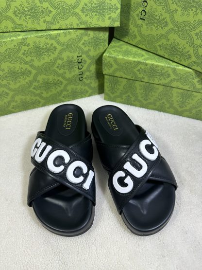 Gucci cross-over slippers - Image 6