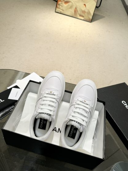 Chanel classic design white mix and match casual sneakers - Image 4