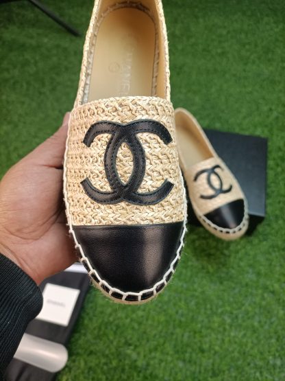 Chanel popular cowhide apricot black casual shoes - Image 5