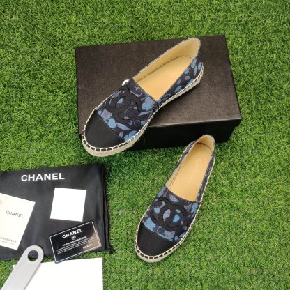 Chanel popular leather black and blue casual shoes - Image 5