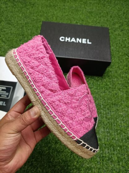 Chanel early spring sunshine pink black new fisherman shoes - Image 5