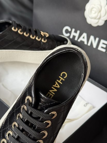 Chanel black classic cute height-enhancing slimming biscuit shoes - Image 6