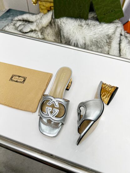 Gucci mid-heel slippers - Image 6
