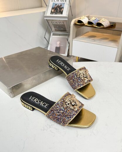VERSACE flat slide sandals - Image 7