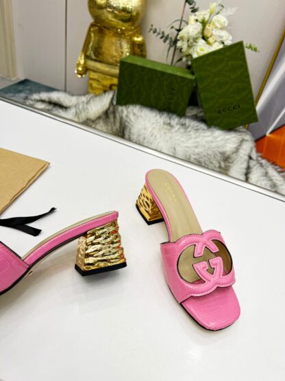 Gucci mid-heel slippers - Image 7