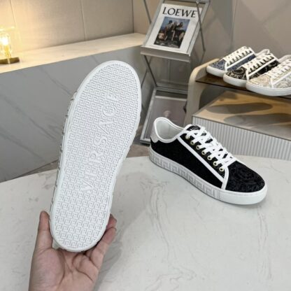 VERSACE new versatile canvas jacquard pattern casual men's shoes - Image 6