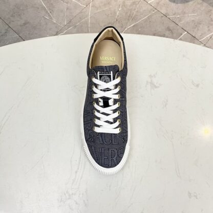 VERSACE new versatile canvas jacquard pattern casual men's shoes - Image 6