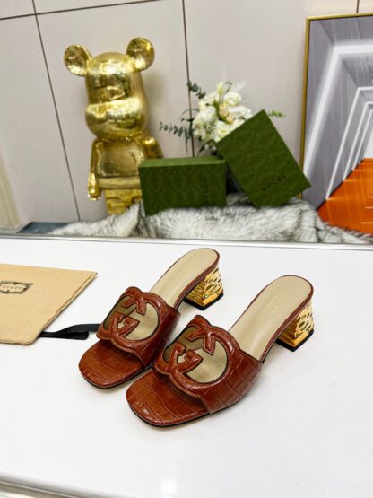 Gucci mid-heel slippers - Image 7