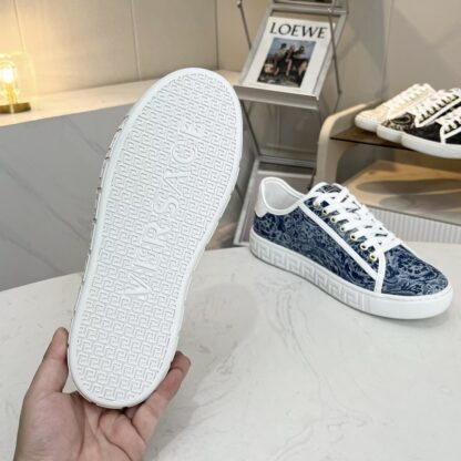 VERSACE new canvas jacquard pattern versatile casual men's shoes - Image 6