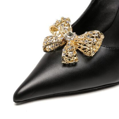 VERSACE exquisite bow high heels - Image 6