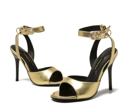 VERSACE elegant pin buckle new high heels - Image 6