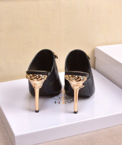 VERSACE Fashion High Heeled Sandals - Image 6