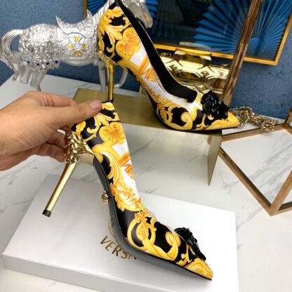 VERSACE Fashion Print Trendy High Heels - Image 6