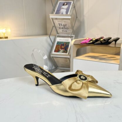 VERSACE new bow exquisite sandals high heels - Image 6