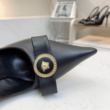 VERSACE New Women's Slingback High Heels - Image 6