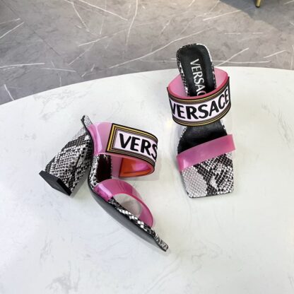VERSACE new color matching high heel sandals - Image 6