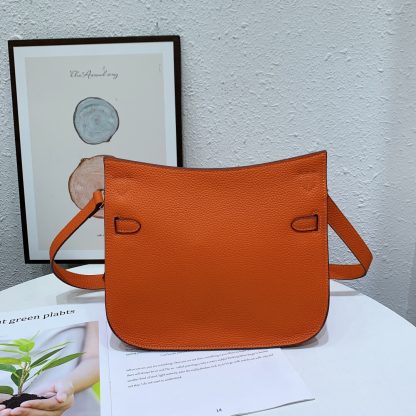 Hermès Orange Practical Crossbody Bag Size: Length 28cm Width 12cm Height 25cm - Image 6