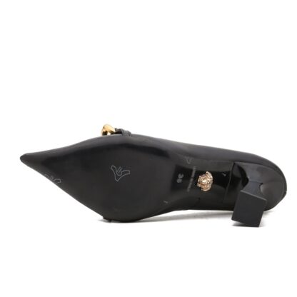 VERSACE Noble and Elegant Temperament Chain High Heels - Image 6