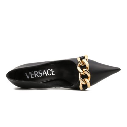 VERSACE Noble and Elegant Temperament Chain High Heels - Image 6
