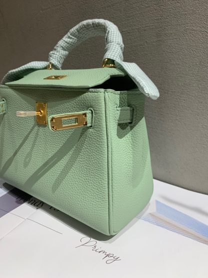 Hermes light green interior can hold more three-dimensional age-reducing handbag - Image 6